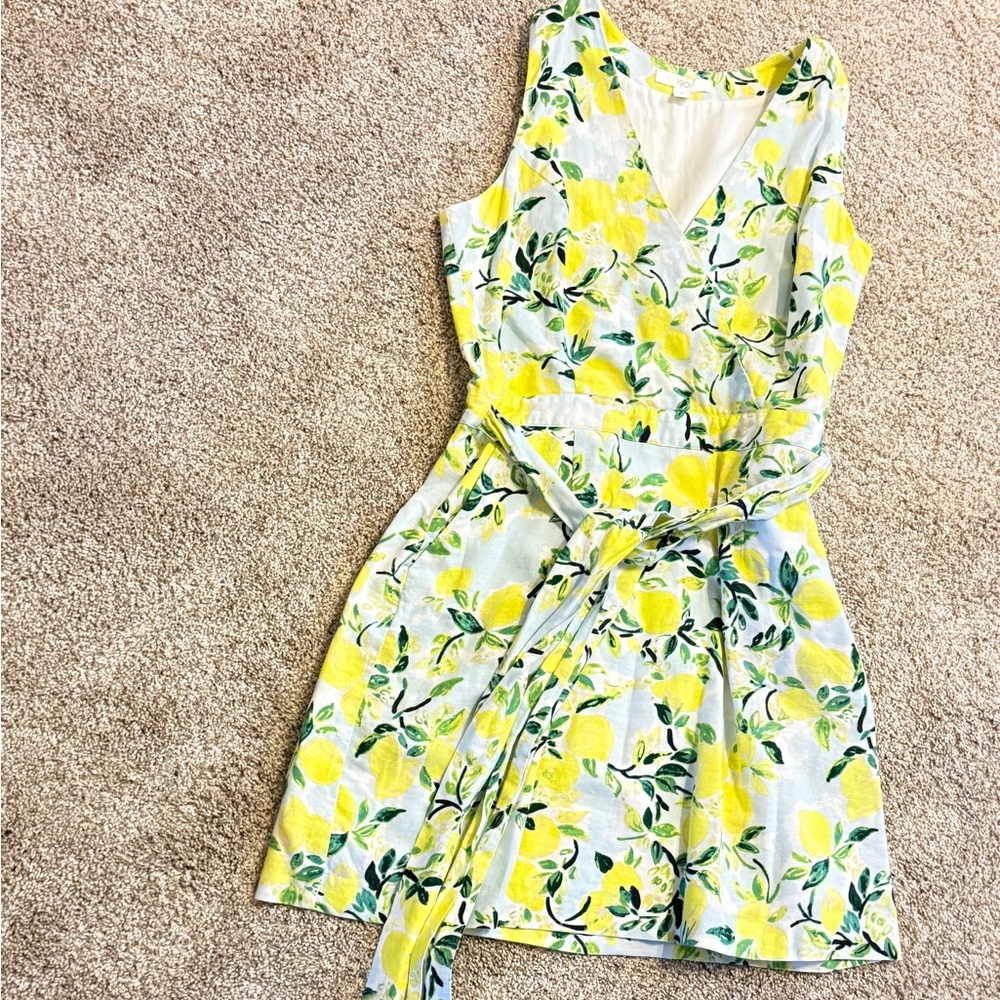1901 Lemon Print Dress